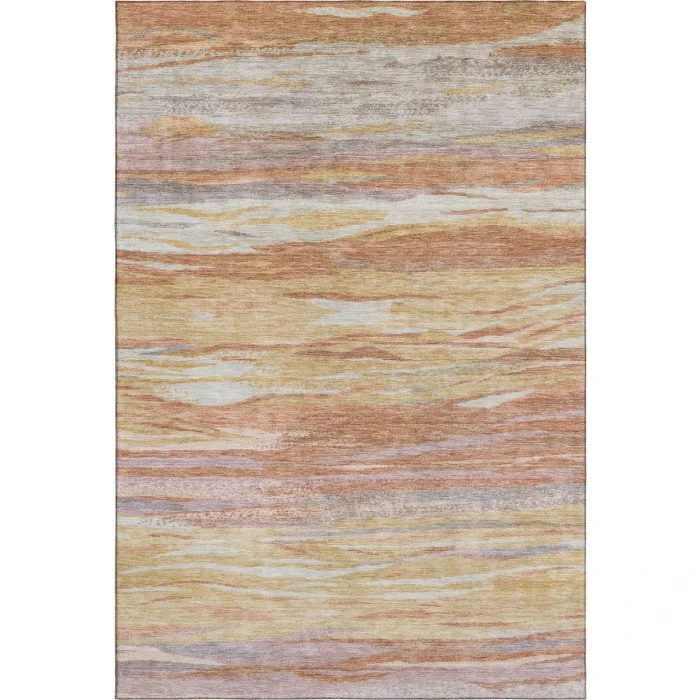 Addison Mayfield Orange AMF1933 - 8ft. Round Rug