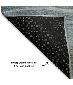 Addison Mayfield Teal AMF1933 - 8ft. Round Rug