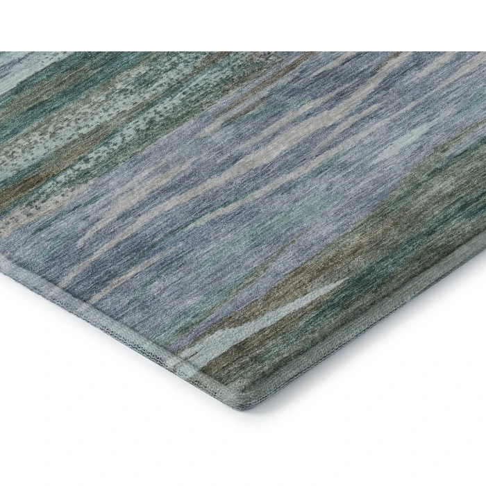 Addison Mayfield Teal AMF1933 - 8ft. Round Rug