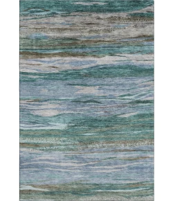 Addison Mayfield Teal AMF1933 - 8ft. Round Rug