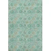 Addison Mayfield Teal AMF1938 - 8ft. Round Rug