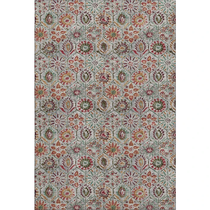 Addison Mayfield Orange AMF1938 - 8ft. Round Rug