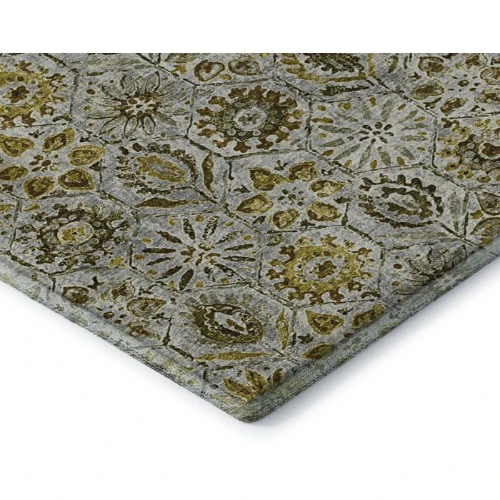 Addison Mayfield Gray AMF1938 - 8ft. Round Rug