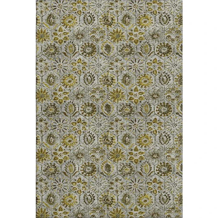 Addison Mayfield Gray AMF1938 - 8ft. Round Rug