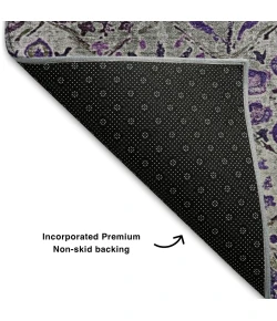 Addison Mayfield Purple AMF1938 - 8ft. Round Rug