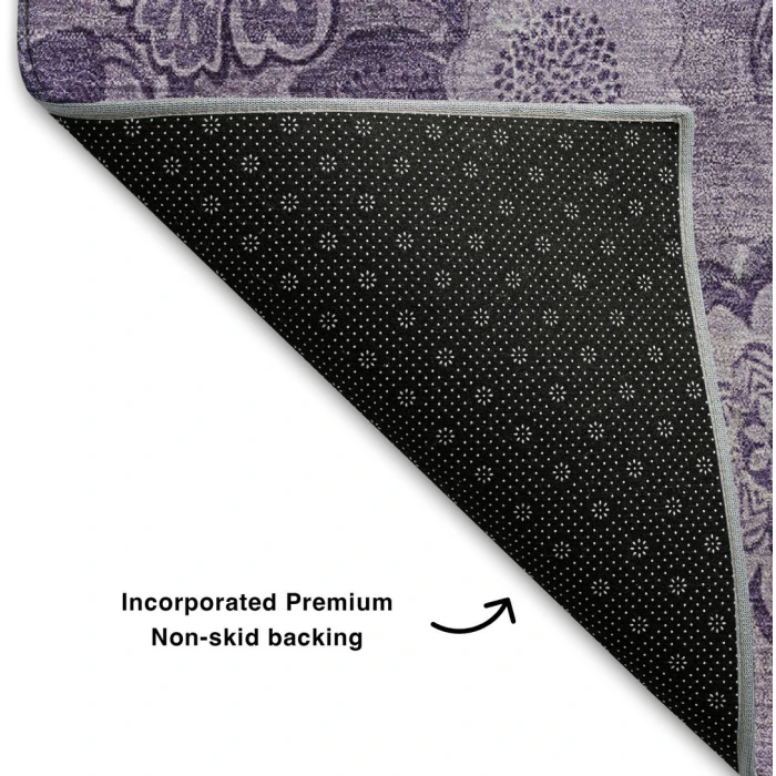 Addison Mayfield Purple AMF1939 - 8ft. Round Rug