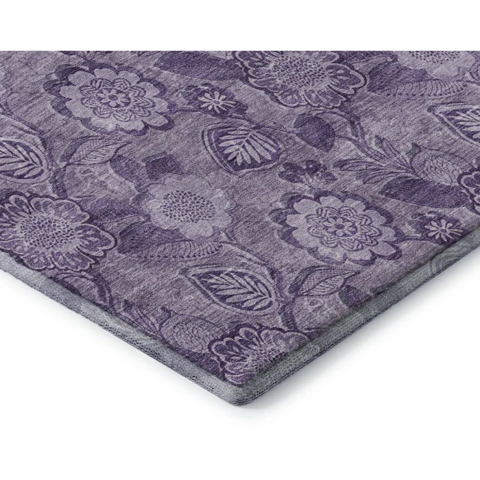 Addison Mayfield Purple AMF1939 - 8ft. Round Rug