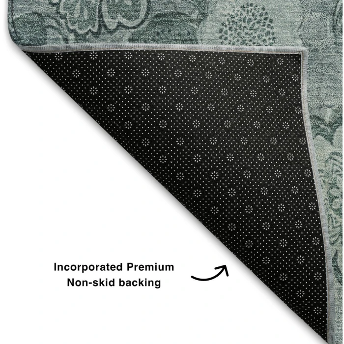 Addison Mayfield Teal AMF1939 - 8ft. Round Rug
