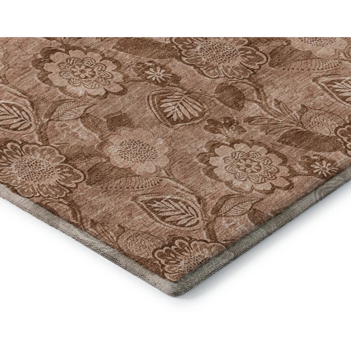 Addison Mayfield Orange AMF1939 - 8ft. Round Rug