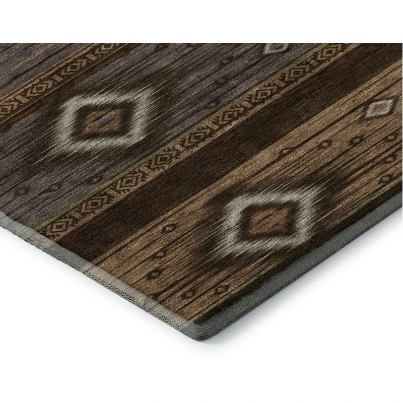Addison Mayfield Brown AMF1943 - 8ft. Round Rug