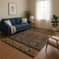 Addison Mayfield Brown AMF1943 - 8ft. Round Rug