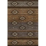 Addison Mayfield Brown AMF1943 - 8ft. Round Rug