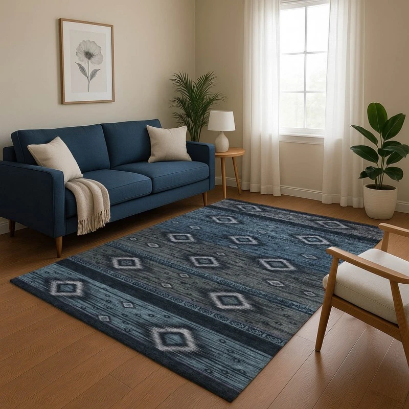Addison Mayfield Teal AMF1943 8ft. x 10ft. Rect. Rug