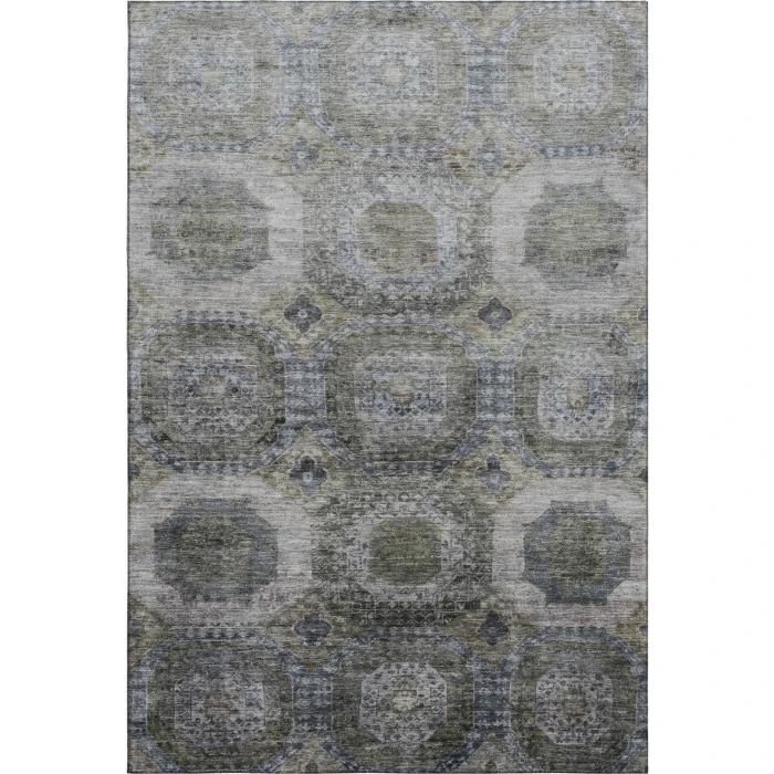 Addison Mayfield Brown AMF1944 - 8ft. Round Rug