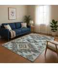Addison Mayfield Teal AMF1945 8ft. x 10ft. Rect. Rug