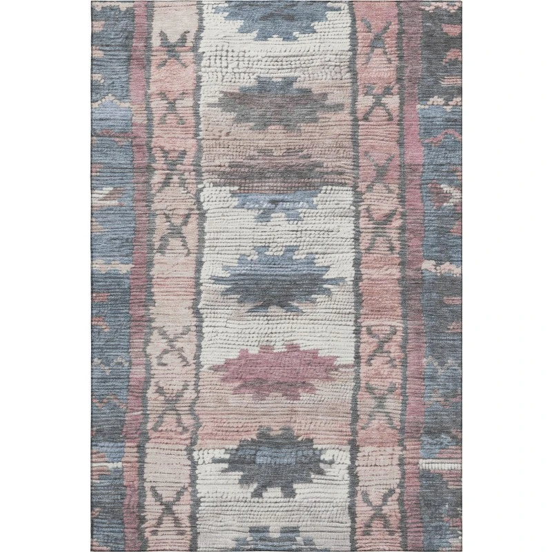 Addison Mayfield Blue AMF1946 - 8ft. Round Rug