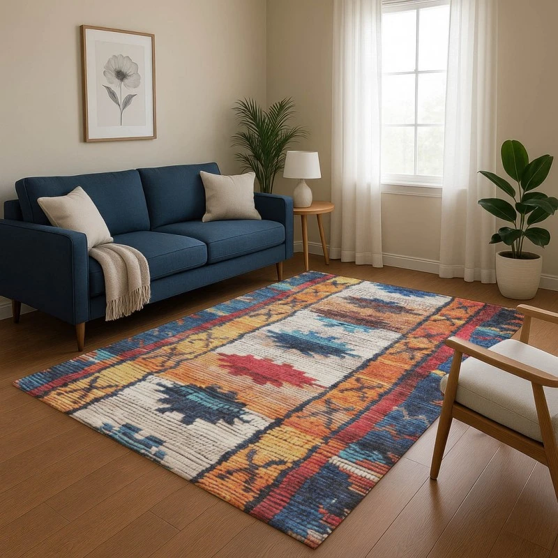 Addison Mayfield Blue AMF1946 9ft. x 12ft. Rect. Rug