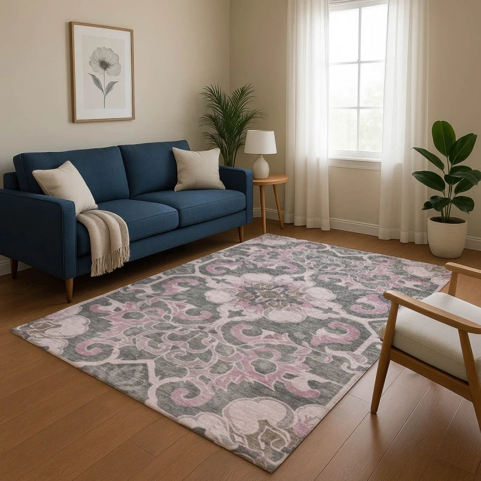 Addison Mayfield Pink AMF1947 5ft. x 7ft. 6in. Rect. Rug