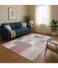 Addison Mayfield Pink AMF1948 - 8ft. Round Rug