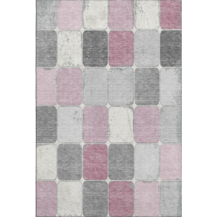 Addison Mayfield Pink AMF1948 - 8ft. Round Rug