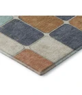 Addison Mayfield Orange AMF1948 - 8ft. Round Rug