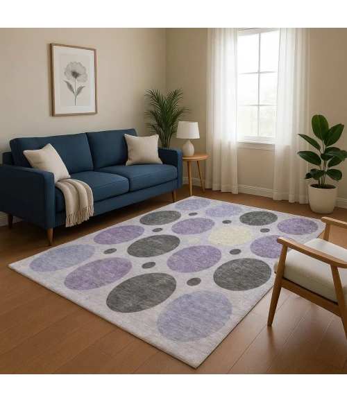 Addison Mayfield Purple AMF1949 2ft. 3in. x 7ft. 6in. Rect. Rug