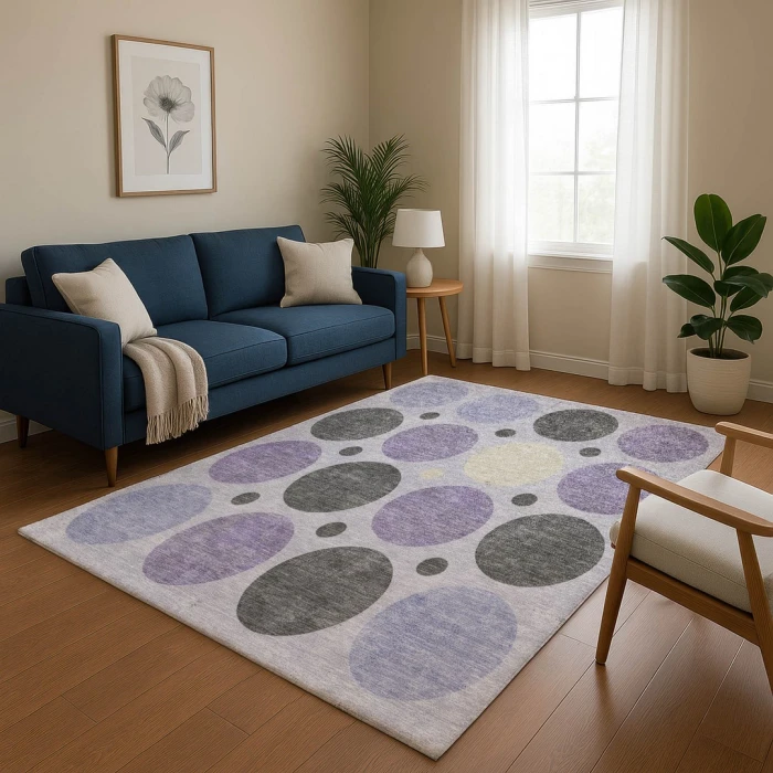 Addison Mayfield Purple AMF1949 5ft. x 7ft. 6in. Rect. Rug