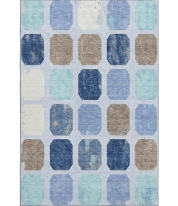 Addison Mayfield Blue AMF1950 - 8ft. Round Rug