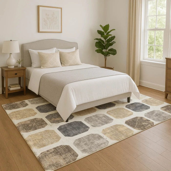 Addison Mayfield Ivory AMF1950 - 8ft. Round Rug