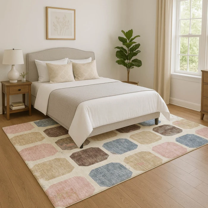 Addison Mayfield Ivory AMF1950 - 8ft. Round Rug