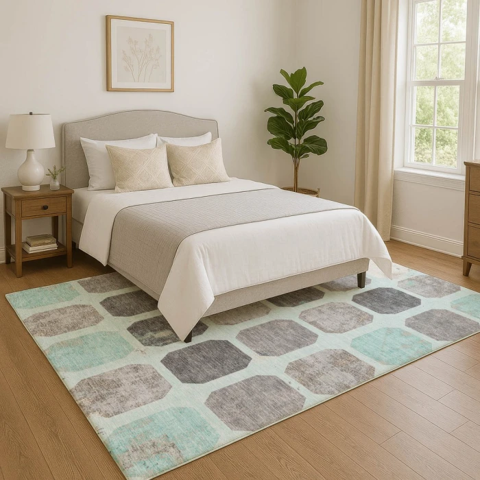 Addison Mayfield Teal AMF1950 5ft. x 7ft. 6in. Rect. Rug