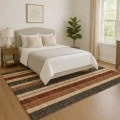 Addison Mayfield Brown AMF1954 - 8ft. Round Rug