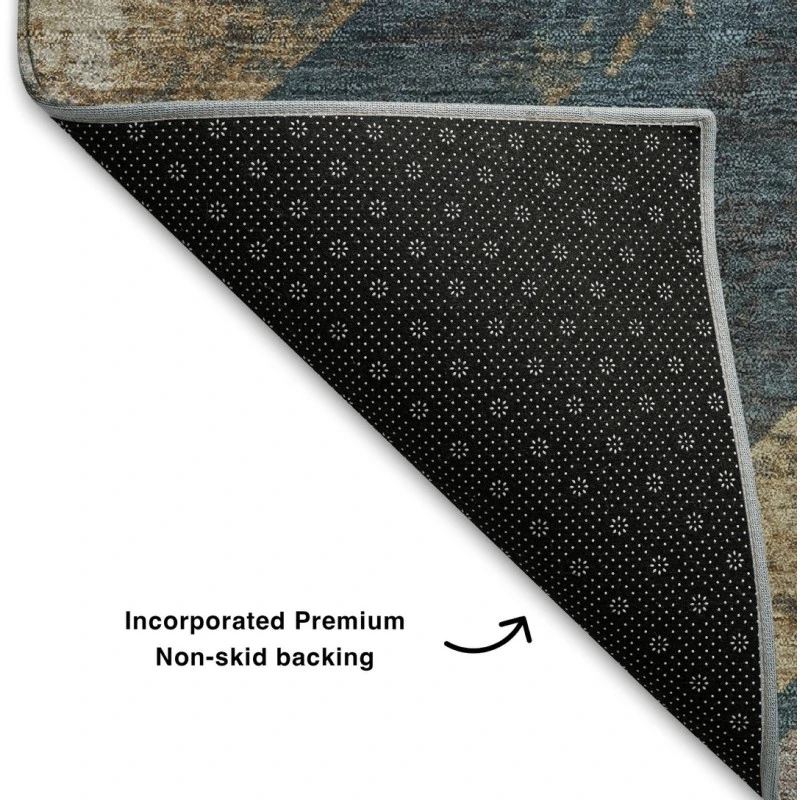 Addison Mayfield Blue AMF1955 - 8ft. Round Rug
