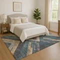 Addison Mayfield Blue AMF1955 - 8ft. Round Rug