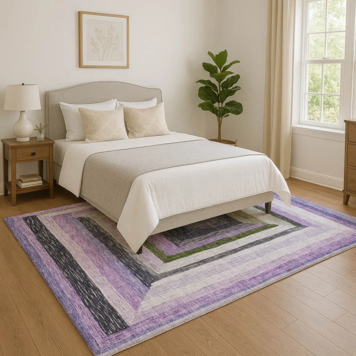Addison Mayfield Purple AMF1957 8ft. x 10ft. Rect. Rug