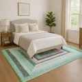 Addison Mayfield Teal AMF1957 5ft. x 7ft. 6in. Rect. Rug