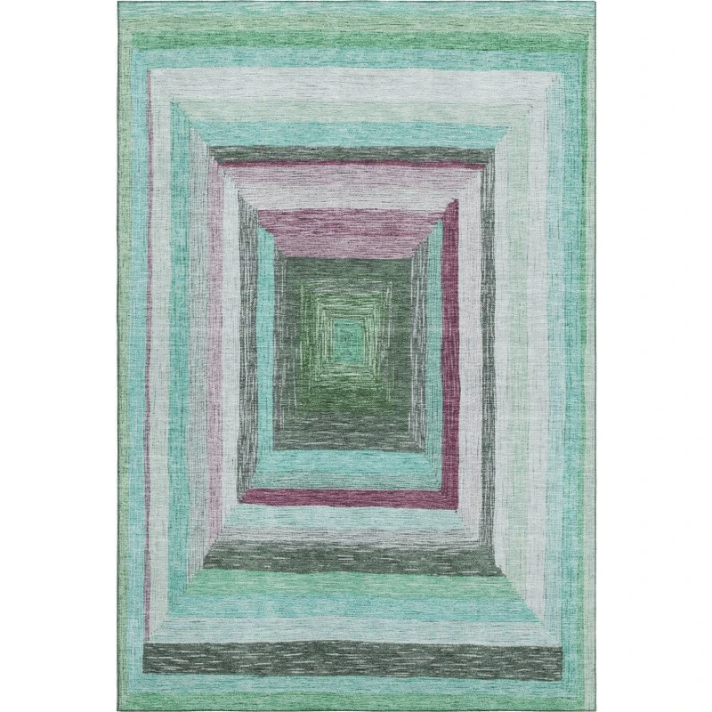 Addison Mayfield Teal AMF1957 5ft. x 7ft. 6in. Rect. Rug