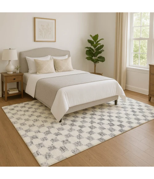 Addison Mayfield Gray AMF1958 - 8ft. Round Rug