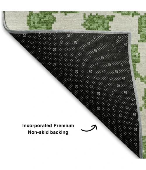 Addison Mayfield Green AMF1958 - 8ft. Round Rug