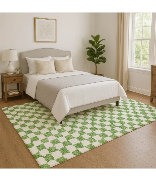 Addison Mayfield Green AMF1958 - 8ft. Round Rug