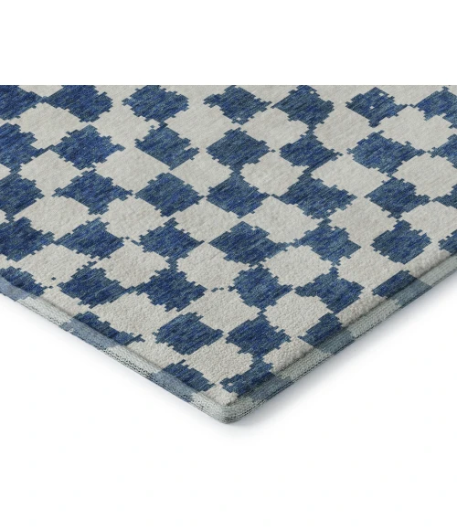 Addison Mayfield Blue AMF1958 - 8ft. Round Rug