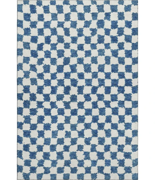 Addison Mayfield Blue AMF1958 - 8ft. Round Rug