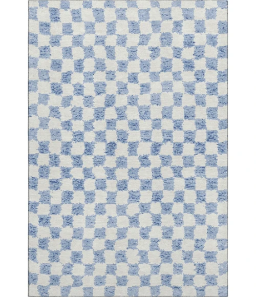 Addison Mayfield Blue AMF1958 - 8ft. Round Rug