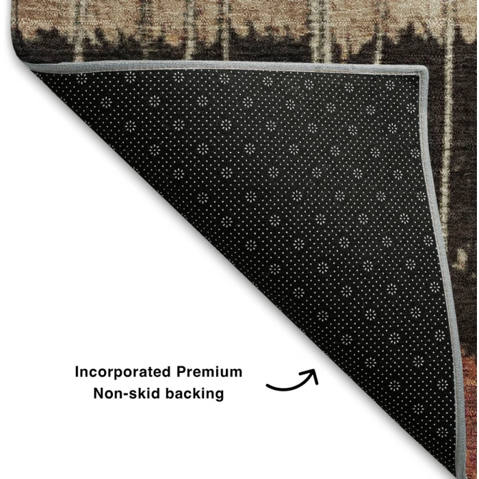 Addison Mayfield Brown AMF1962 - 8ft. Round Rug