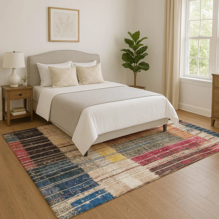 Addison Mayfield Brown AMF1962 - 8ft. Round Rug