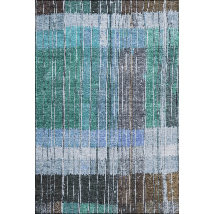 Addison Mayfield Teal AMF1962 - 8ft. Round Rug