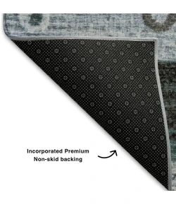 Addison Mayfield Teal AMF1964 - 8ft. Round Rug