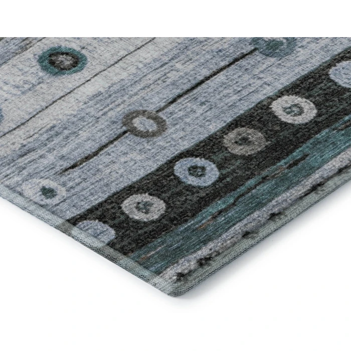 Addison Mayfield Teal AMF1964 - 8ft. Round Rug