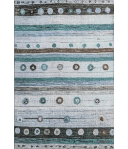 Addison Mayfield Teal AMF1964 - 8ft. Round Rug