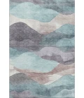 Addison Mayfield Teal AMF1966 - 8ft. Round Rug